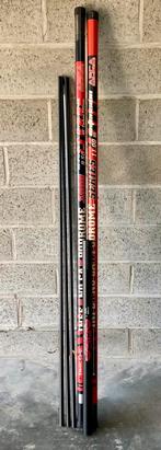 Arca karphengel 9,5 en 11,5 m met verlengstuk, Watersport en Boten, Ophalen, Zo goed als nieuw, Vaste hengel