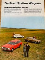 FORD Station Wagons CONSUL TAUNUS ESCORT Autofolder 1972, Boeken, Verzenden, Gelezen, Ford