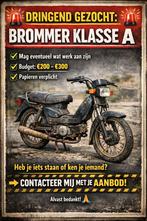 Gezocht brommer klasse a, Fietsen en Brommers, Ophalen