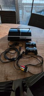 Playstation 3 avec 2 manettes et câbles associés, Enlèvement, Utilisé, Avec 2 manettes, Phat