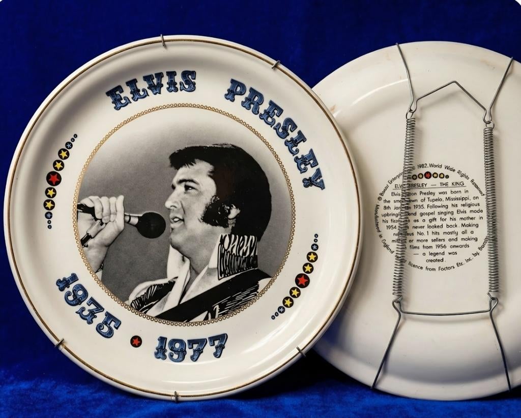 Een prachtig herdenkingsbord van Elvis Presley, Verzamelen, Ophalen of Verzenden