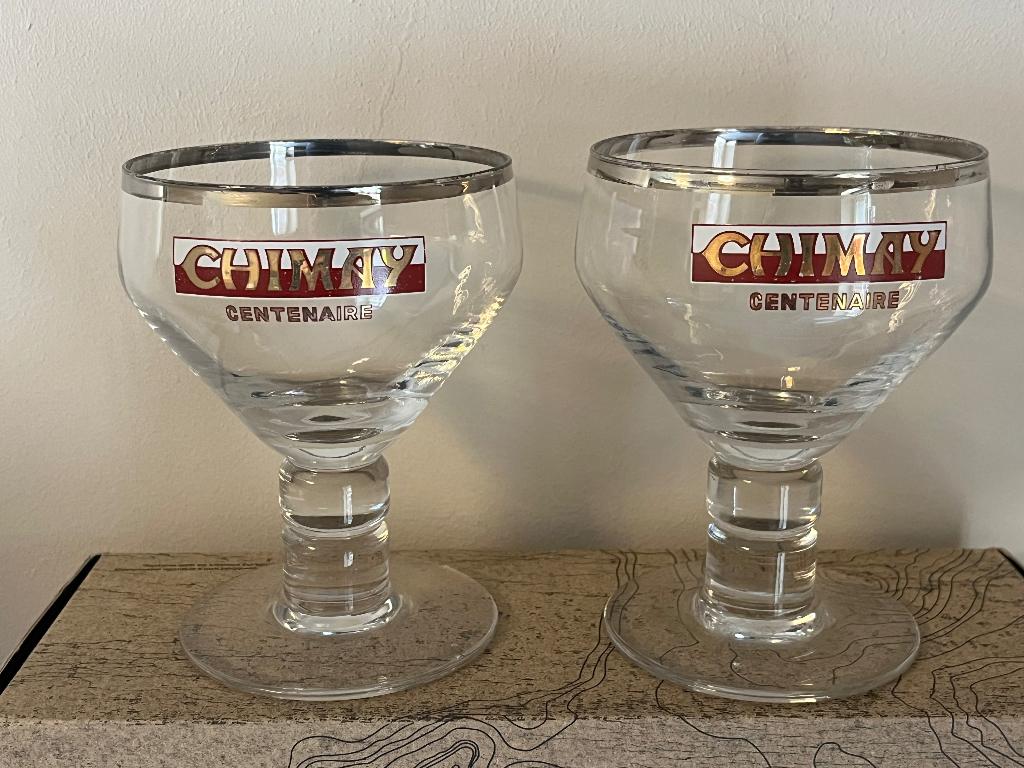 Verre Chimay, Collections, Enlèvement ou Envoi, Utilisé, Verre à bière