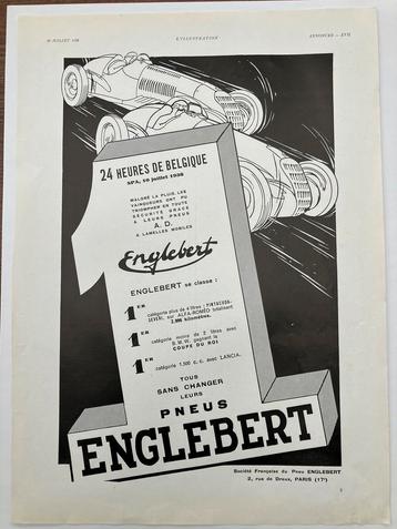 Publicité originale de Spa 24h 1938 