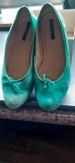 Groene ballerinas, Kleding | Dames, Ophalen, Ballerina's, Zo goed als nieuw, Groen