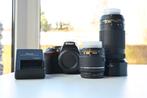 Nikon D3500 Spiegelreflexcamera met nikkor 70-300mm en 18-55, Ophalen, Nikon