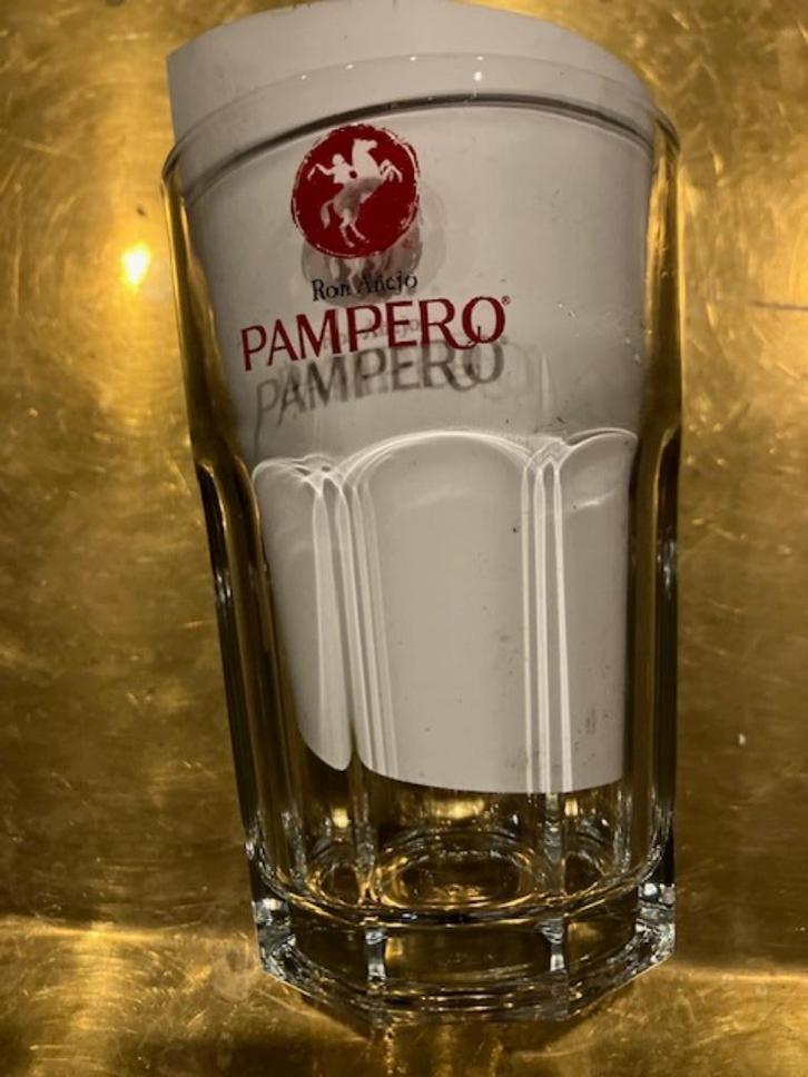 6 GLAZEN PAMPERO RUM CAIPERINHA MOJITO, Verzamelen, Glas en Drinkglazen, Nieuw, Ophalen of Verzenden