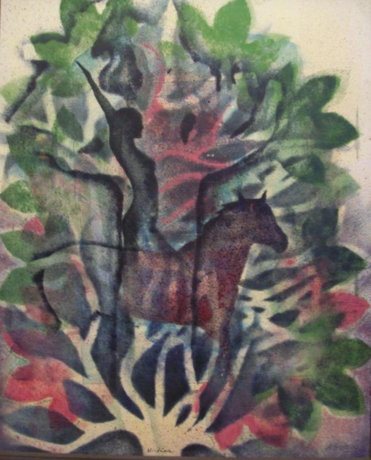 Nirvana - André Goezu, Antiek en Kunst, Kunst | Etsen en Gravures, Ophalen of Verzenden