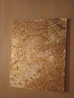 Uniek kunstwerk met kristallen, deels met bladgoud versierd., Ophalen, Overige typen, Zo goed als nieuw, 100 tot 125 cm