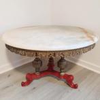 Klassieke marmeren salontafel, barok-/rococo-stijl, Huis en Inrichting, Ophalen, Overige materialen, Gebruikt, 50 tot 100 cm