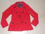 C&A retro rood jasje maat 128, C&A, Meisje, Gebruikt, Ophalen of Verzenden