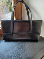 DELVAUX Vintage zwarte tas met logo, Verzenden, Zwart