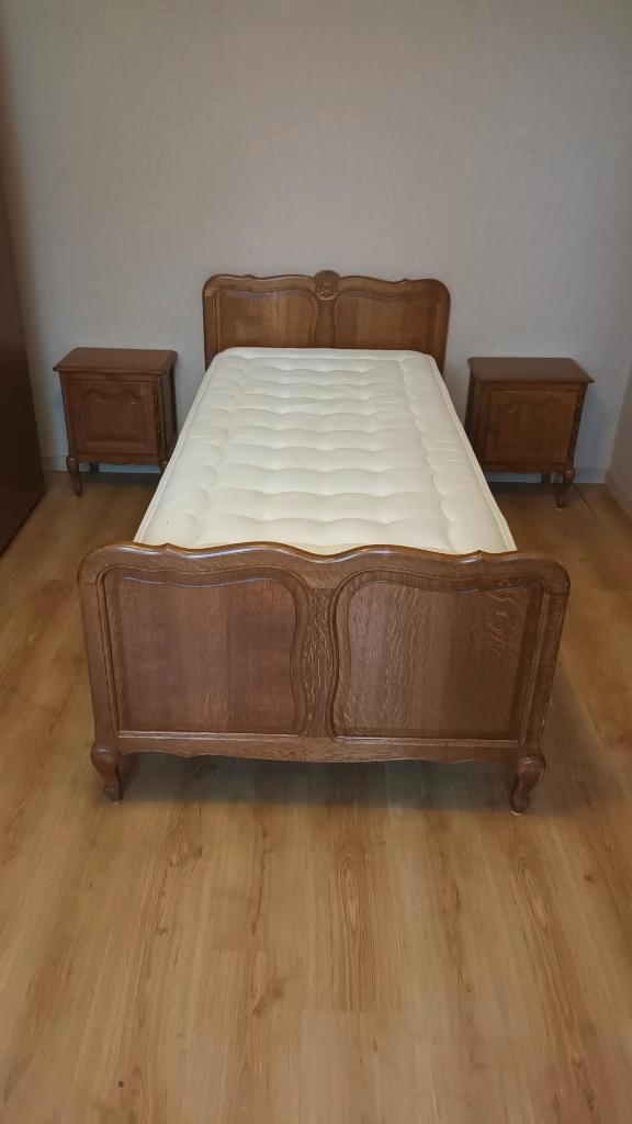 Eiken slaapkamer, Huis en Inrichting, Slaapkamer | Complete slaapkamers, Zo goed als nieuw, Eenpersoons, Ophalen