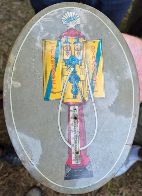 GEZOCHT: SHELL THERMOMETER BORDJE, Antiek en Kunst, Curiosa en Brocante, Ophalen of Verzenden