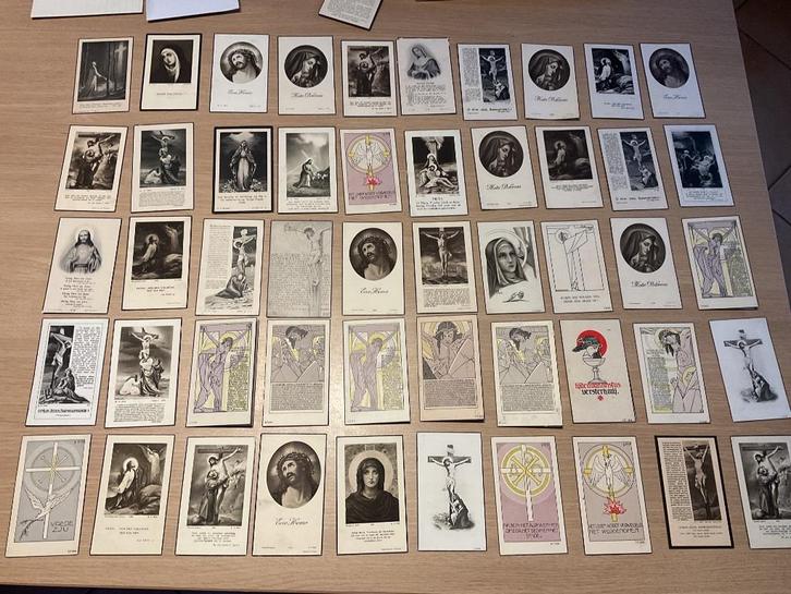 50 doodsprentjes, gestorven 1940-1945, Verzamelen, Bidprentjes en Rouwkaarten, Bidprentje, Ophalen of Verzenden