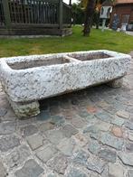 Dubbele betonnen bloembak kruidenbak trog, Tuin en Terras, Bloembakken en Plantenbakken, Ophalen