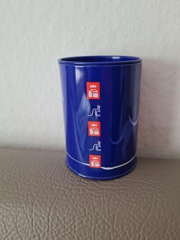 vintage spaarpot in blik ASLK beschikbaar voor biedingen