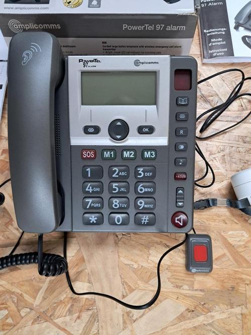 telefoon met alarmband Powertel 97 alarm, Telecommunicatie, Vaste telefoons | Niet Draadloos, Gebruikt, Ophalen