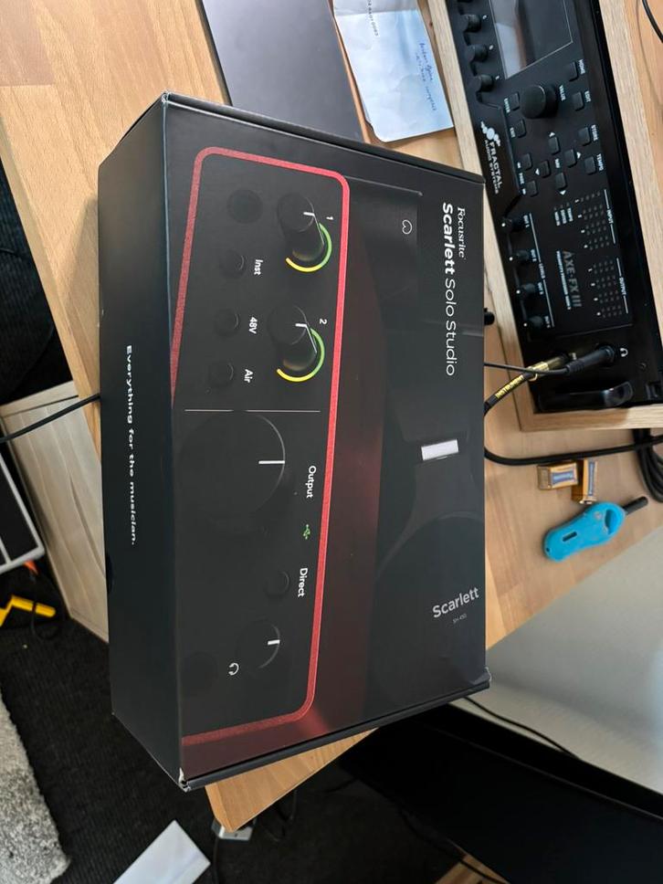 Focusrite Scarlett 4th gen studio bundel interface nieuw!, Audio, Tv en Foto, Professionele apparaten, Zo goed als nieuw, Ophalen