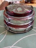 Bonbonnière en cristal val Saint Lambert, Ophalen of Verzenden