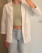 Wit linnen hemdje van By-bar, Kleding | Dames, Wit, Ophalen of Verzenden, Zo goed als nieuw, Korte mouw