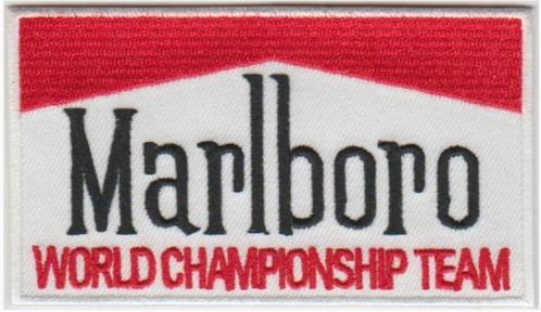 Marlboro World Championship Team stoffen opstrijk patch embl, Motoren, Accessoires | Overige, Nieuw, Verzenden
