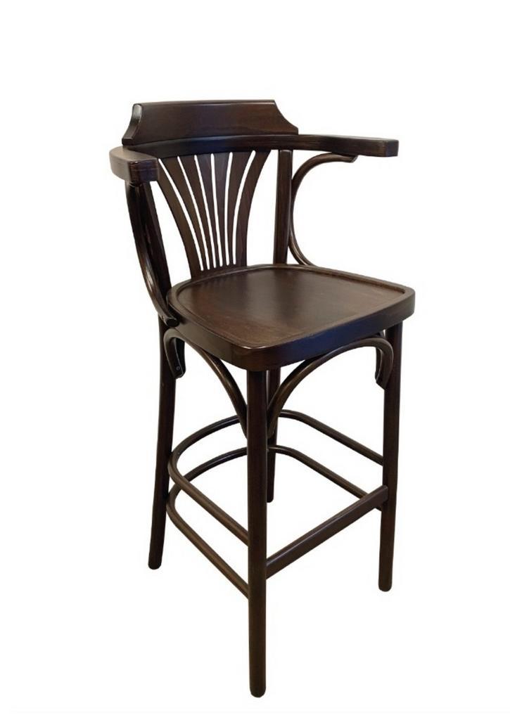 Thonet bar krukken MET ARM en waaier op stock horeca cafe!, Huis en Inrichting, Barkrukken, Nieuw, Hout, Ophalen of Verzenden