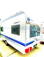 Hobby 450 UB de luxe met voortent, Caravans en Kamperen, Caravans, Rondzit, Hobby, Bedrijf, Vast bed