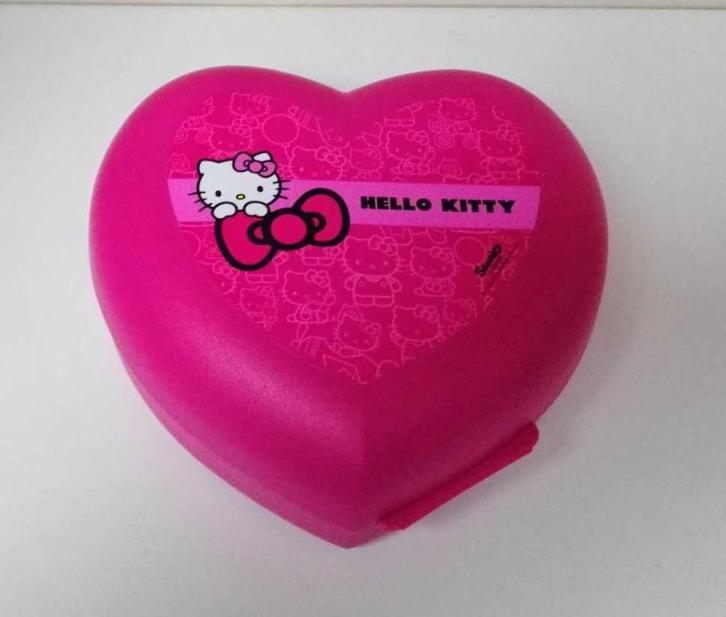 Tupperware™ Hartbox « Hello Kitty » roze, Huis en Inrichting, Keuken | Tupperware, Nieuw, Bus of Trommel, Paars, Verzenden