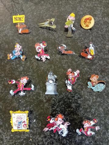 15 pin's différents Spirou & Fantasio beschikbaar voor biedingen