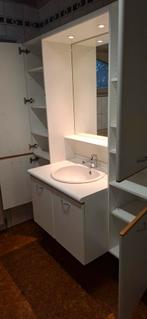 BADKAMER MEUBEL,2 KASTEN,SPIEGEL,LAVABO, Huis en Inrichting, Ophalen