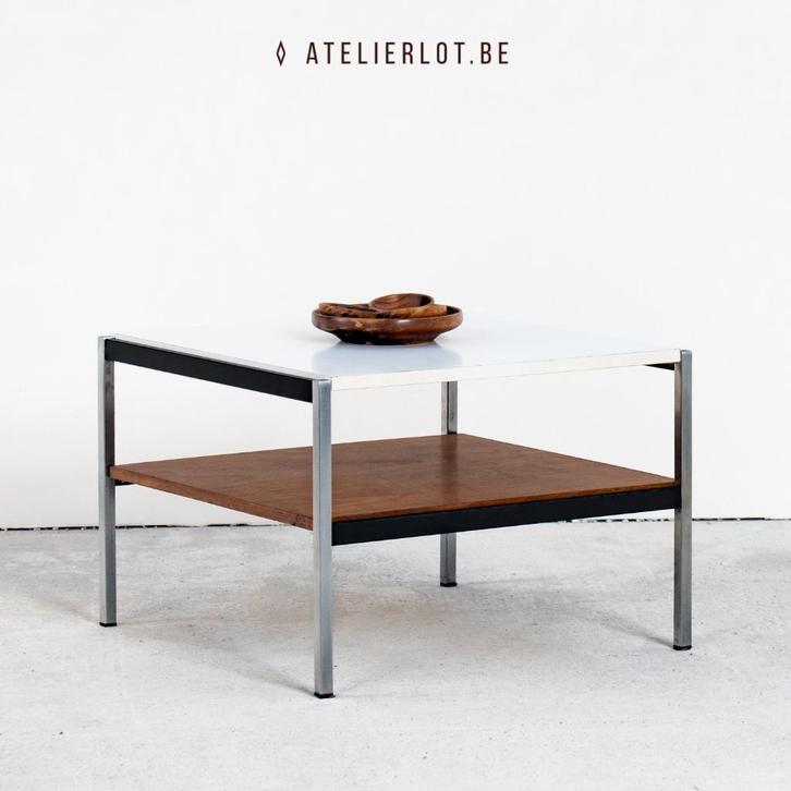 Vintage design salontafel Coen de Vries voor Gispen, Huis en Inrichting, Tafels | Salontafels, Gebruikt, Minder dan 50 cm, 50 tot 100 cm