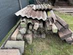 Betonpalen betonplaten, Tuin en Terras, Schuttingen, Ophalen, Gebruikt, Overige materialen