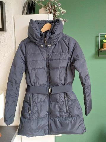 Zara Basic donsjas donkerblauw maat small  beschikbaar voor biedingen