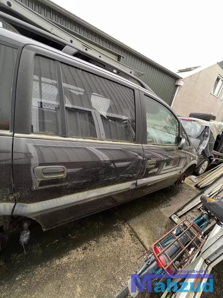 OPEL ZAFIRA A Zwart Z298 Rechts achter deur portier 1999-200, Auto-onderdelen, Carrosserie, Deur, Achter, Rechts, Gebruikt