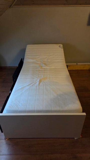 Ikea 1 persoonsbed, Enlèvement, Utilisé, Une personne, Blanc