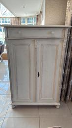 Mooie witte kast in Engelse stijl, Huis en Inrichting, Kasten | Computermeubels, Ophalen, 70 tot 120 cm, 120 tot 170 cm, Zo goed als nieuw