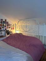 Tweepersoonsbed, Huis en Inrichting, Slaapkamer | Bedden, Ophalen, Wit, Tweepersoons, Zo goed als nieuw