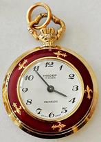 Montre de poche NEUVE mécanique MADEP, plaqué or, émaillée, Ophalen of Verzenden, Nieuw