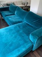 Hoekzetel Ygo Turquoise, B300 D92 L180, Huis en Inrichting, Ophalen, Hoekbank, 75 tot 100 cm, Stof