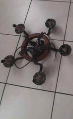 Ancien lustre en bois et fer forgé (), Enlèvement, Utilisé, Bois