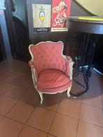 Rode antieke stoel - bieden/ Red anthique armchair - to bid, Antiek en Kunst, Antiek | Meubels | Stoelen en Sofa's, Ophalen