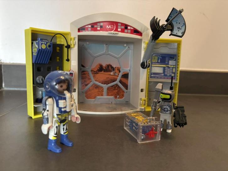 Playmobil set 70307 - Space Play box, Kinderen en Baby's, Speelgoed | Playmobil, Zo goed als nieuw, Complete set, Ophalen