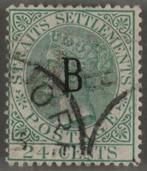 Zeer Zeldzame Zegel! Straits Settlements Y&T 21, Ophalen of Verzenden