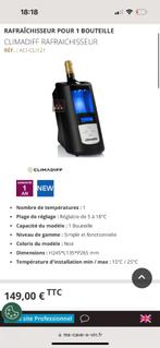 CLIMADIFF RAFRAICHISSEUR pour une bouteille, Ophalen of Verzenden, Nieuw, Minder dan 50 cm, Minder dan 5 flessen