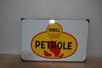1958 Shell emaille plaat, Verzamelen, Ophalen of Verzenden, Gebruikt
