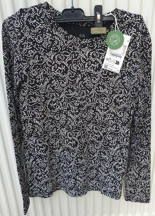 Leuke blouse/t-shirt met lange mouwen maat S van C&A, Kleding | Dames, Blouses en Tunieken, Nieuw, Maat 36 (S), Ophalen of Verzenden