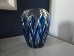 Val Saint Lambert vaas blauw, Huis en Inrichting, Ophalen of Verzenden, Gebruikt, Blauw