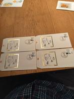 4 timbres de service FDC Albert II - Édition Campo Rodan., Timbres & Monnaies, Timbres | Enveloppes premier jour, Enlèvement ou Envoi