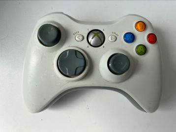 Manette Xbox 360 blanche – Fonctionnelle – Sans câble USB beschikbaar voor biedingen