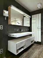 Assenti badkamermeubel met spiegelkast, Huis en Inrichting, 150 tot 200 cm, 50 tot 75 cm, Zo goed als nieuw, 200 cm of meer